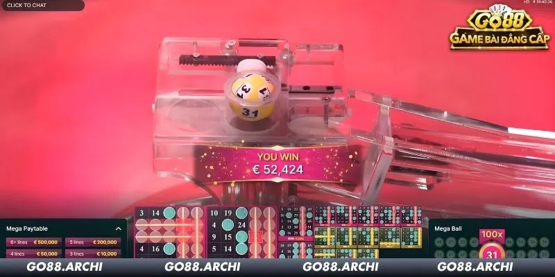 Thời lượng phiên Mega Ball phụ thuộc bàn chơi